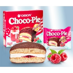 Бисквит "Choco Pie", с малиновой начинкой